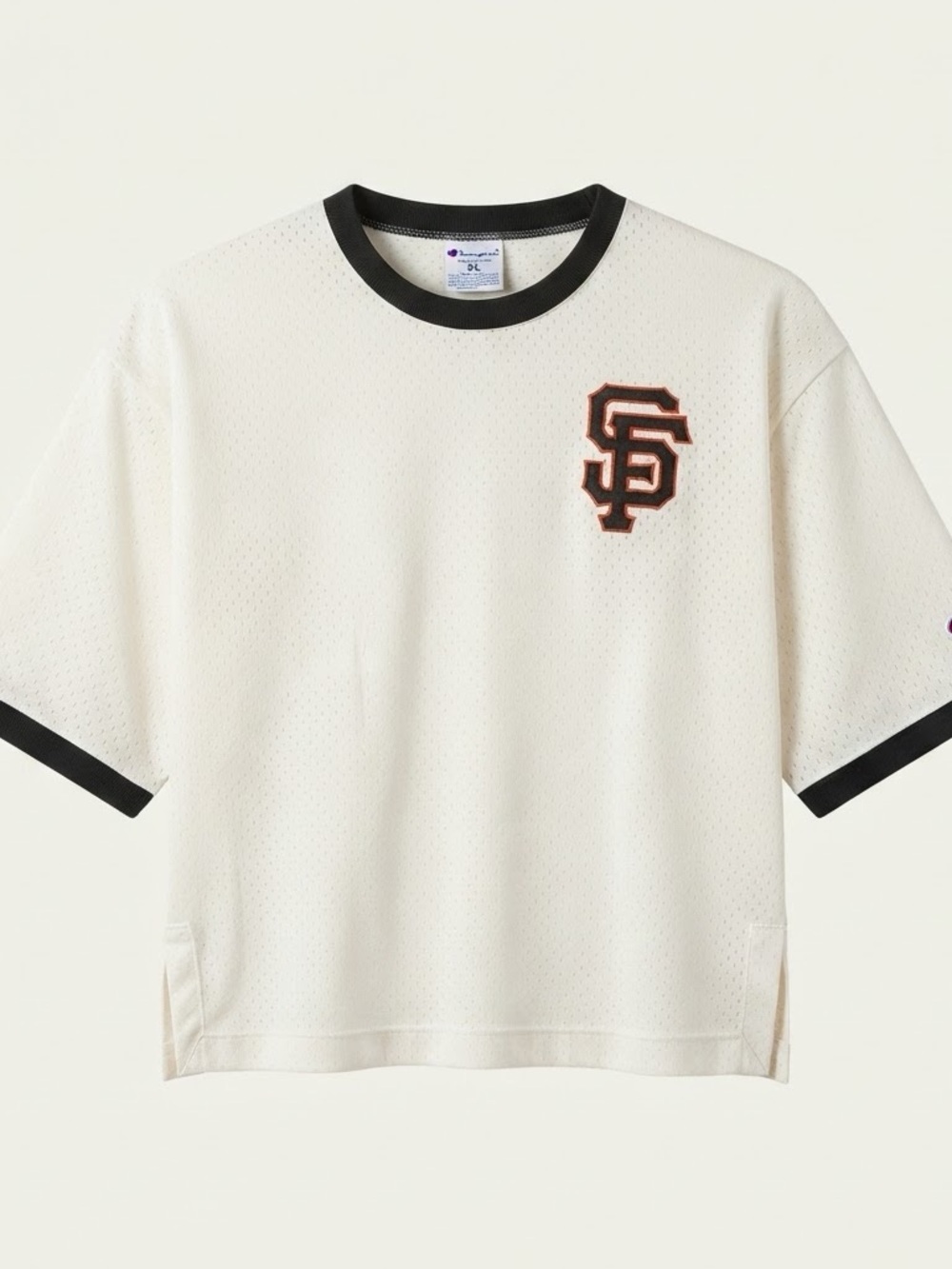 Champion San Francisco Giants Women’s S Cropped Mesh Jersey Shirt NWOT MLB